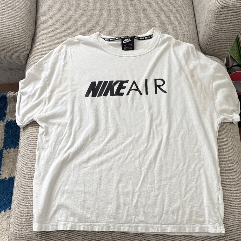 Nike Air White Tee with Black Logo